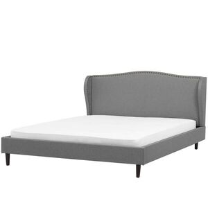 Beliani ČALOUNĚNÁ POSTEL 160/200 cm Šedá Colmar obraz