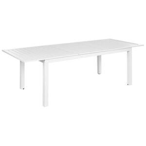 Beliani ZAHRADNÍ STŮL 180-240/90 cm Plast Bílý Skaloma obraz