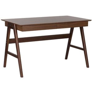 Beliani PSACÍ STŮL dunklerHolzfarbton 120/70/75 cm Sheslay obraz