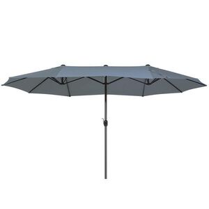 Beliani DVOJITÝ SLUNEČNÍK tmavě šedý 270/460/247 cm Sibilla obraz