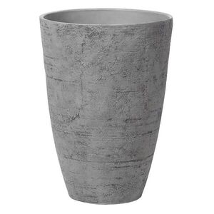 Beliani KVĚTINÁČ šedý kulatý 43/43/60 cm Camia obraz