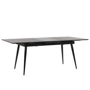 Beliani JÍDELNÍ STŮL 160-200/90/76 cm Černý Obdélníkový Maldon obraz