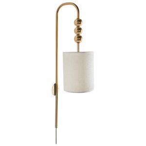Beliani NÁSTĚNNÁ LAMPA Mosaz Loky obraz