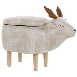 Beliani STOLIČKA VE TVARU ZVÍŘÁTKA Reindeer 31/63/40 cm obraz