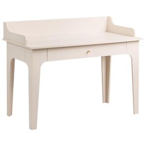 Beliani PSACÍ STŮL Světle béžový 118/60 cm Montira obraz