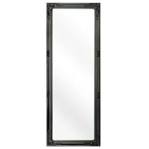 Beliani NÁSTĚNNÉ ZRCADLO černé obdélníkové 50/130 cm Fougeres obraz