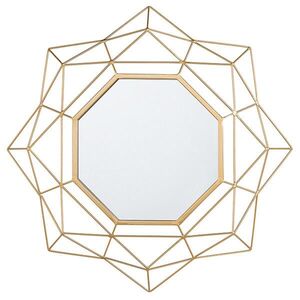 Beliani NÁSTĚNNÉ ZRCADLO zlaté Sternenoptik 60 cm Hillion obraz