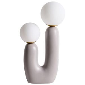 Beliani STOLNÍ LAMPA Šedá Tulun obraz