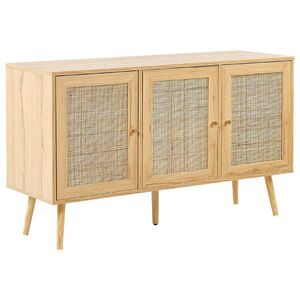 Beliani SIDEBOARD Světlejší Odstín dřeva Perote obraz