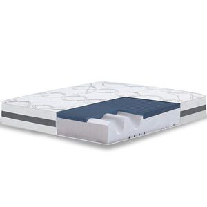 The White Stone MEMORY Foam Matrace 80x185 cm Výška 22 cm ; Hypoalergenní a Prodyšný Potah ; Ortopedické Přizpůsobivé Vlastnosti ; Středně Tvrdá obraz