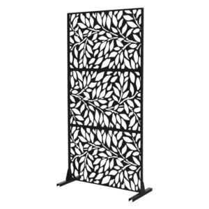 ML-DESIGN KOVOVÝ PARAVÁN Firenze 90x180 cm černý z oceli obraz
