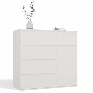RAUMHIRSCH FURNITURE KOMODA Bílá 100/93/40 obraz