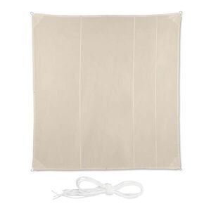 Relaxdays PLACHTA Béžová čtvercová UV 30+ 5x5 m obraz