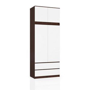 RAUMHIRSCH FURNITURE ŠATNÍK Tmavě hnědý, bílý 234/90/51 obraz