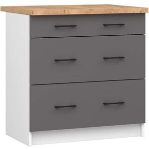 RAUMHIRSCH FURNITURE SPODNÍ SKŘÍŇKA bílá, grafitově šedá 85/80/46 obraz