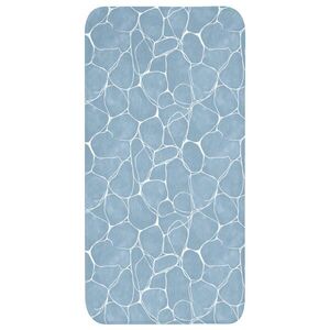 OnlyWow KOUPELNOVÁ PŘEDLOŽKA Organic - vzor - modrá 60x120 cm obraz