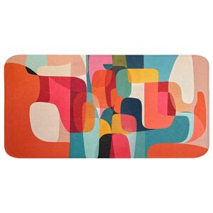 OnlyWow KOUPELNOVÁ PŘEDLOŽKA Tvary - barevné - abstraktní - letadla 120x60 cm obraz