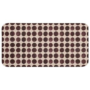 OnlyWow KOUPELNOVÁ PŘEDLOŽKA Puntíky - Vzor - Hnědý 120x60 cm obraz