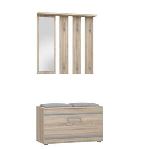 RAUMHIRSCH FURNITURE ŠATNA praktická šatníková sestava se zrcadlem Sonoma 85/180/35 obraz