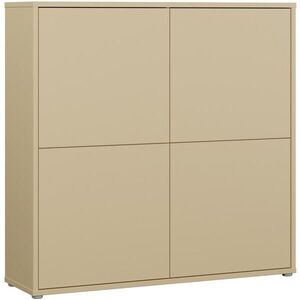 Carryhome VYSOKÁ KOMODA, žlutá, 124, 5/121, 5/34, 9 cm obraz