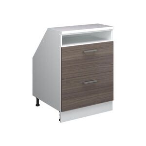 Vicco ŠIKMÁ SKŘÍŇ Rion Ušlechtilá šedá 60 x 81.6 cm se 2 zásuvkami, korpus skříně hloubka 60 cm obraz