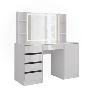 Vicco TOALETNÍ STOLEK Sherry Bílá/bílý vysoký lesk 128.2 cm 4 díly obraz