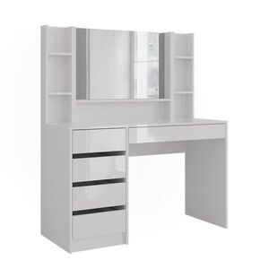 Vicco TOALETNÍ STOLEK Sherry Bílá/bílý vysoký lesk 119.8 cm 4 díly obraz