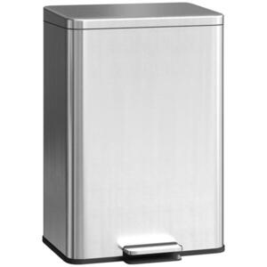HOMCOM KOŠ 20 L Šlapací koš s víkem Softclose, pedálem, koš s vnitřním košem obraz