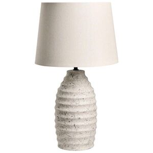Beliani STOLNÍ LAMPA Bílá Billy obraz