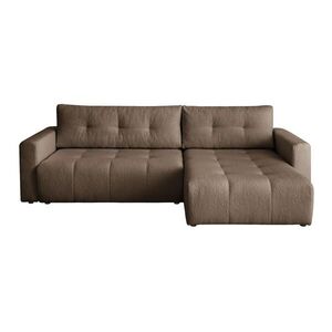 Fedve ROHOVÁ SOFA WALONGO s funkcí spaní, Hnědá obraz