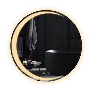 Nettlife KOUPELNOVÉ zrcadlo Redinger s LED osvětlením Ø80 cm obraz