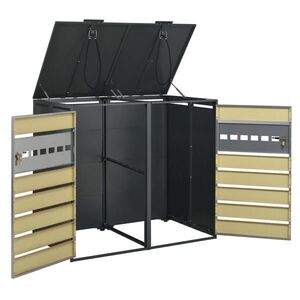 FLIEKS BOX NA ODPADKOVÉ NÁDOBY, 2 dveře, uzamykatelný obraz