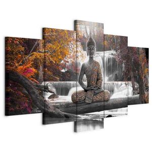 artgeist MALBA NA PLÁTNĚ, krajina a příroda, buddha, 100/50/1, 2 cm obraz