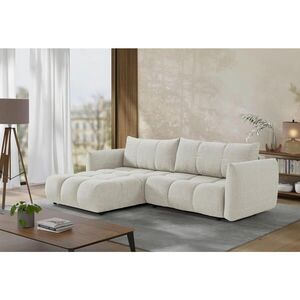 MID.YOU ROHOVÁ ROZKLÁDACÍ POHOVKA, plast, textil, kompozitní dřevo, béžová obraz
