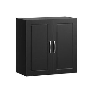 SoBuy NÁSTĚNNÁ SKŘÍŇKA se 2 dveřmi Černá 60x30x60cm Moderní obraz