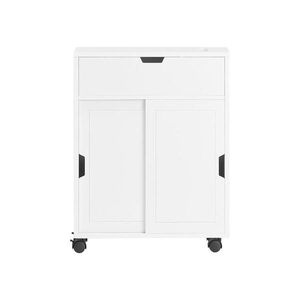 SoBuy DRŽÁK toaletního papíru se zásuvkou Bílá 52x68x68cm Minimalistický obraz