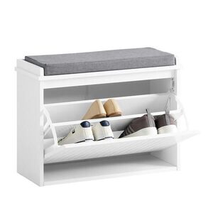 SoBuy BOTNÍK s jednokřídlými dveřmi Bílá 62x26x46cm Nordický obraz
