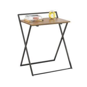 SoBuy SKLÁDACÍ POČÍTAČOVÝ STŮL Hnědá 63x45x77cm Industriální obraz