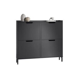 SoBuy BOTNÍK se 4 klapkami 100x19x91cm Minimalistický obraz