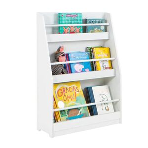 SoBuy DĚTSKÁ KNIHOVNA se 3 policemi Bílá 58x18x81cm Minimalistický obraz