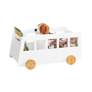 SoBuy BOX NA HRAČKY Bílá 68x33x24cm Nordický obraz