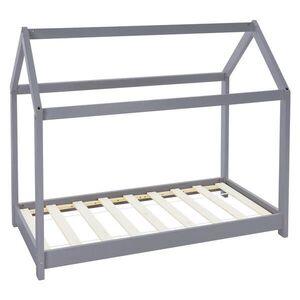 ML-DESIGN DĚTSKÁ POSTÝLKA se stříškou 70x140 cm světle šedá obraz
