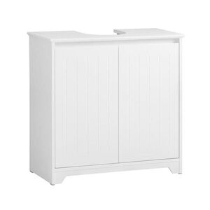SoBuy SPODNÍ SKŘÍŇKA POD UMYVADLO se 2 dveřmi Bílá 60x30x60cm Nordický obraz
