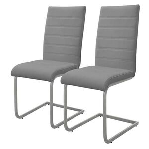 ML-DESIGN HOUPACÍ židle, sada 2 ks, šedá, umělá kůže obraz