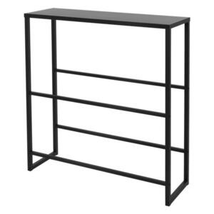 ML-DESIGN REGÁL NA KRAJICE NÁPOJŮ pro 6–8 krabic s odkládací plochou 100 x 32 x 108, 5 cm z oceli obraz