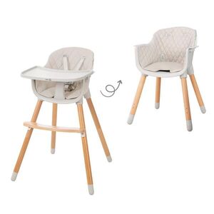 Roba DĚTSKÁ JÍDELNÍ ŽIDLIČKA Style Up Wood šedá obraz