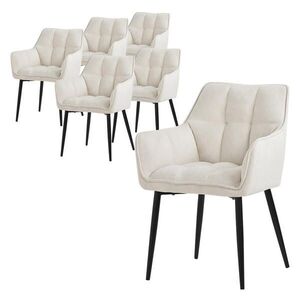 ML-DESIGN JÍDELNÍŽIDLA, SADA 6 KS, krémová froté látka obraz