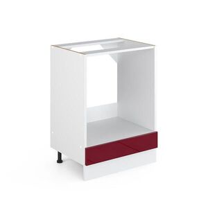 Vicco UNIVERZÁLNÍ ZÁKLADNÍ JEDNOTKA R-Line Bordó červená vysoký lesk 60 cm s velkou nikou, bez pracovní desky obraz