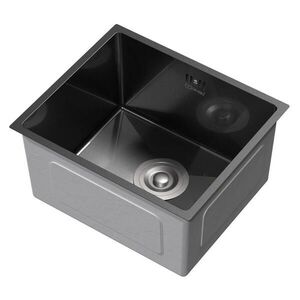 ML-DESIGN NEREZOVÝ dřez 34 x 40 cm v antracitové barvě se sifonem obraz