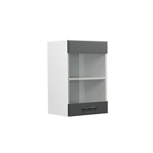 Vicco SKLENĚNÁ KUCHYŇSKÁ SKŘÍŇKA R-Line Antracitový venkovský dům 40 cm obraz